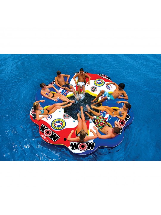 13-2060 Tube A Rama, 10 Person Inflatable Floating Island, 12 Foot Diameter