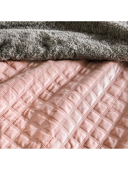 Bed Cover Austral Velvet Pink