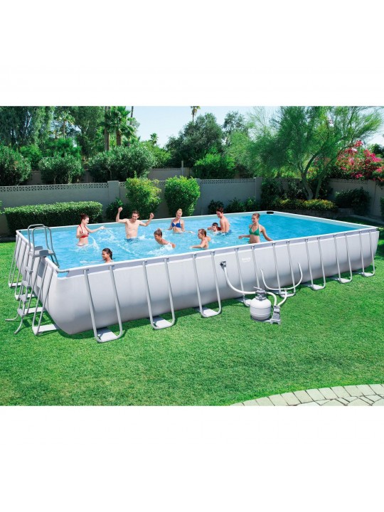 31.3ft x 16ft x 52in Pool Set with Pump with Aqua Powercell Pool Vacuum