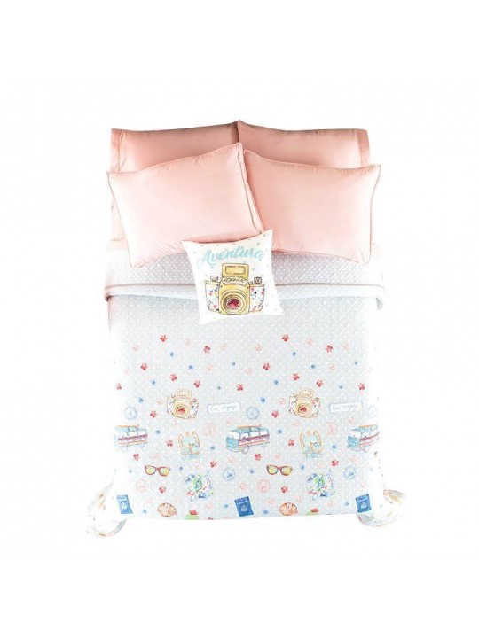Reversible comforter set for girls 