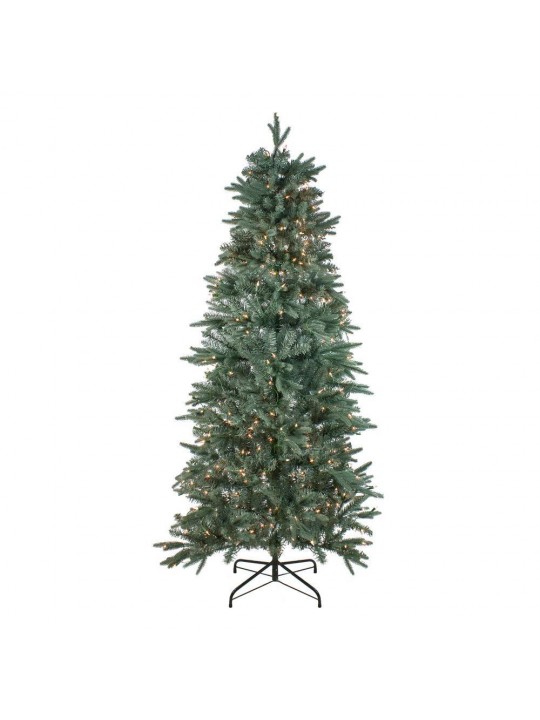 6.5 ft. Pre-Lit Washington Frasier Fir Slim Artificial Christmas Tree with Clear Lights