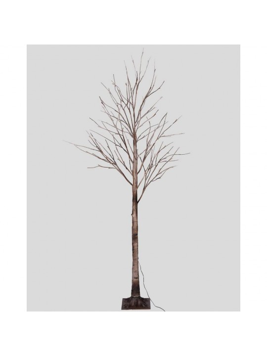 8 ft. Pre-Lit LED Birch Tree with Natural Wild and 132 Warm White LED Lights