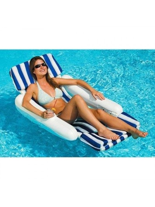 10010 SunChaser Swimming Pool Padded Floating Luxury Chair Lounger