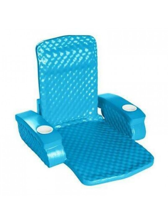 Super Soft Baja Folding Chair Foam Pool Float, Aquamarine