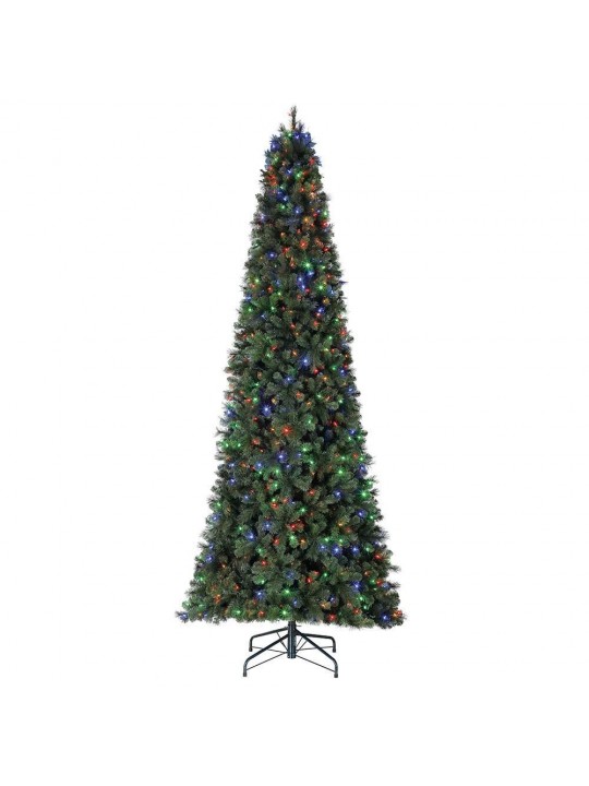 Cashmere12 ft. Cascade Quick Set Christmas Tree with Changing Lights