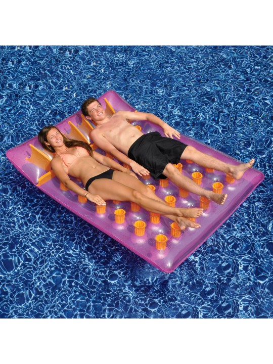 2 Person Inflatable Swimming Pool Floating Lounger (6 Pack)