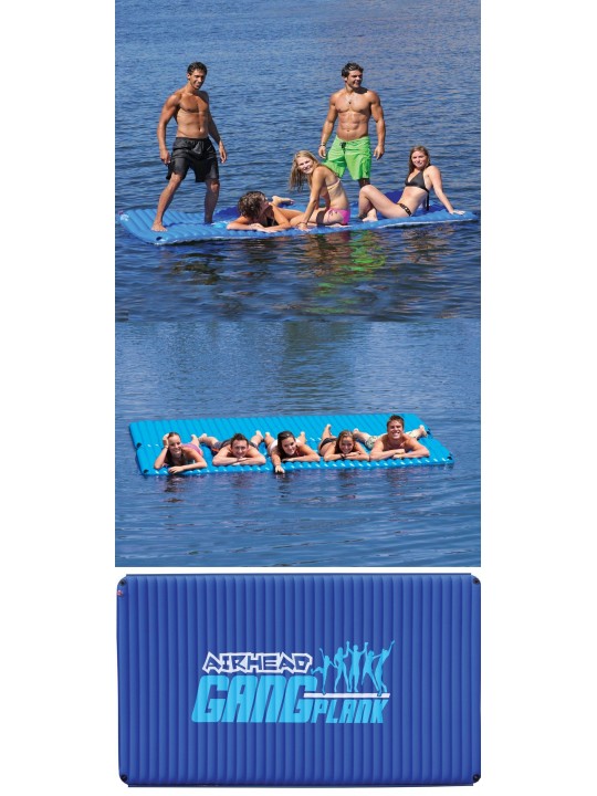 AHGP-6 Gang Plank Inflatable Floating Mat Island Water Raft (6 Pack)