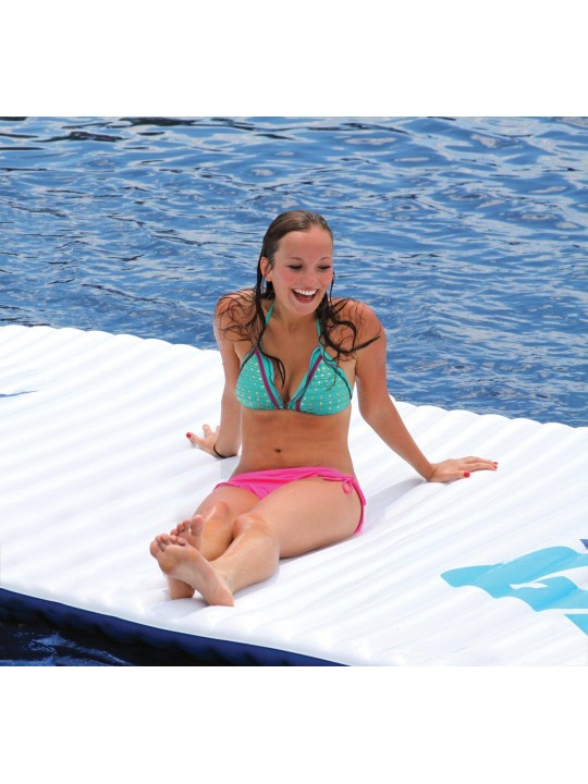 Gang Plank Inflatable Floating Mat Platform Island Water Raft (2 Pack)