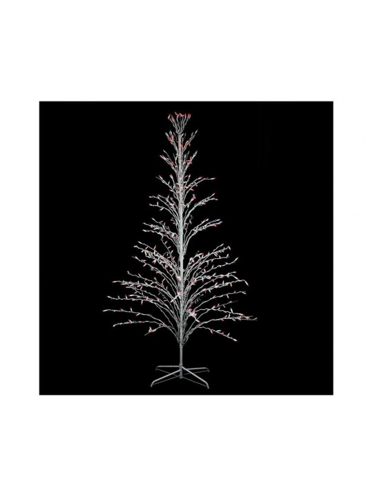 6 ft. White Lighted Christmas Cascade Twig Tree Outdoor Yard Art Decoration - Multi Lights