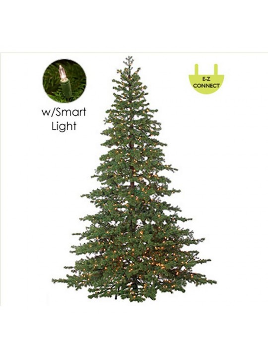 7.5 ft. Layered Pine Instant Power Technology Single Plug Christmas Tree - Multi LED Lights