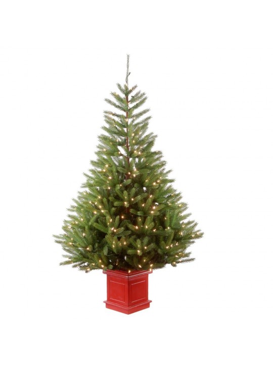 5 ft. Topeka Spruce Entrance Tree with Clear Lights