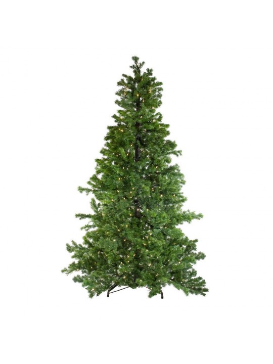 6.5 ft. Layered Pine Instant Power Artificial Christmas Tree with Dual Color LED Lights