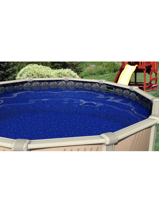 15-ft-by-30-ft-by-48 Inch Oval Manor Beaded Swimming Pool Liner 25 Gauge