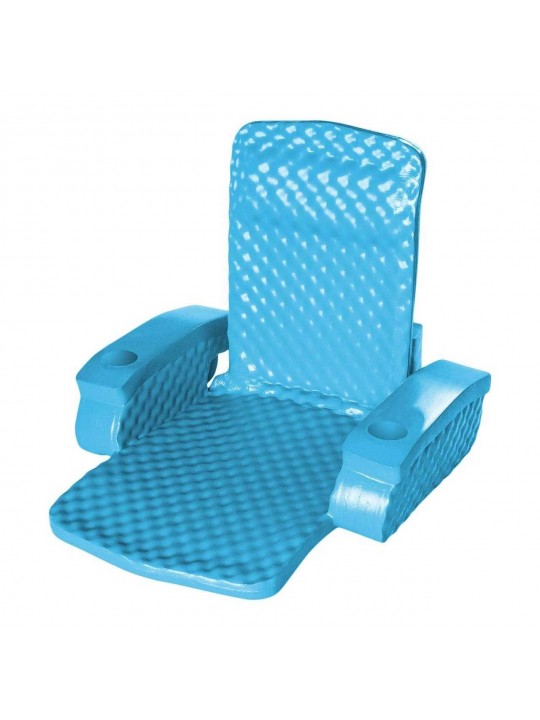 Rec Super Soft Swimming Pool Folding Chair Foam Lounge Float (2 Pack)