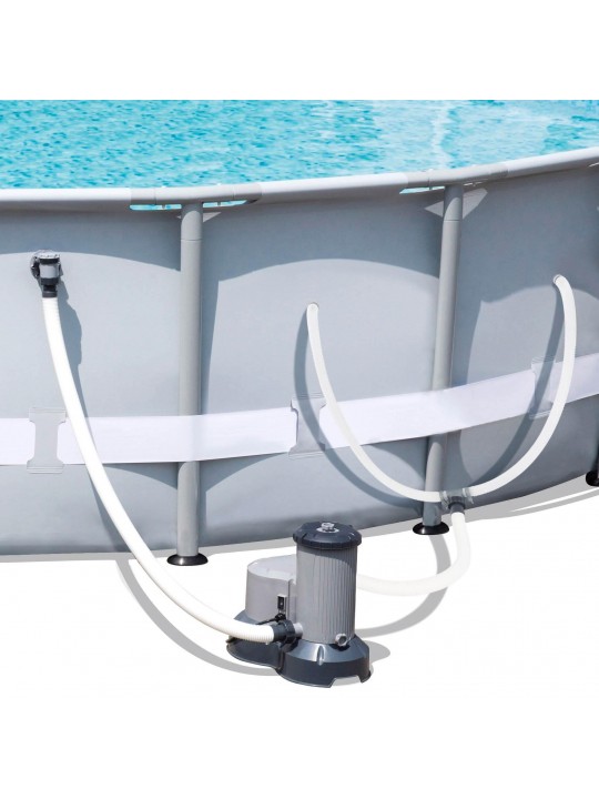 20ftx 48in Steel Pro Metal Frame Swimming Pool Set & Aqua Pool Vacuum