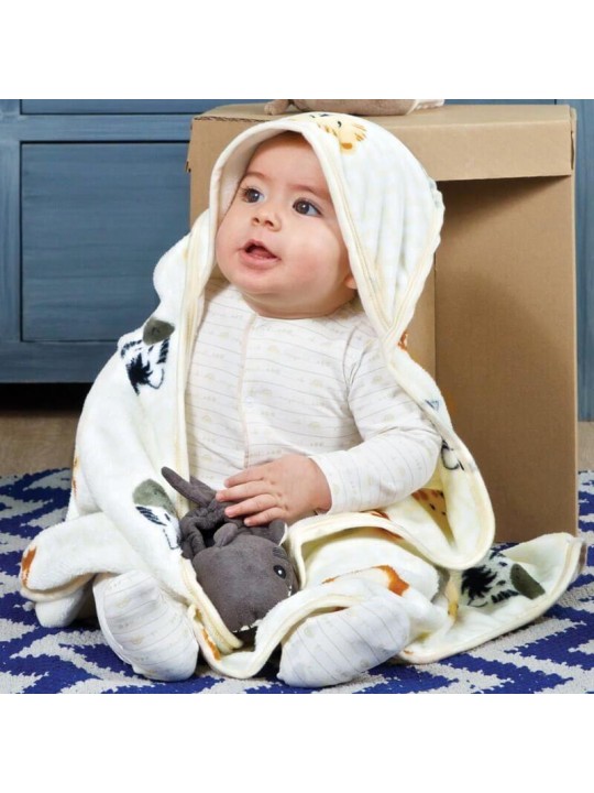 Baby Zoo Hooded Blanket, Guarantee*