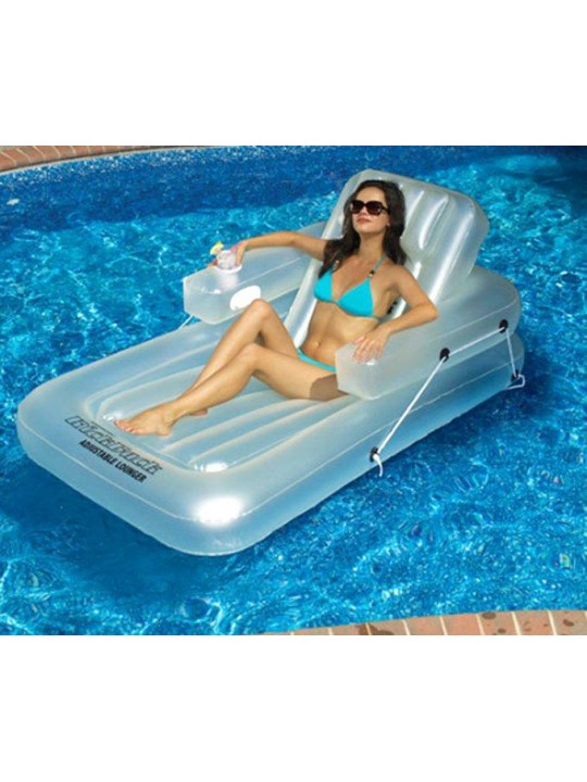 3 New 90521 Swimming Pool Inflatable Kickback Lounger Adjustable Floats