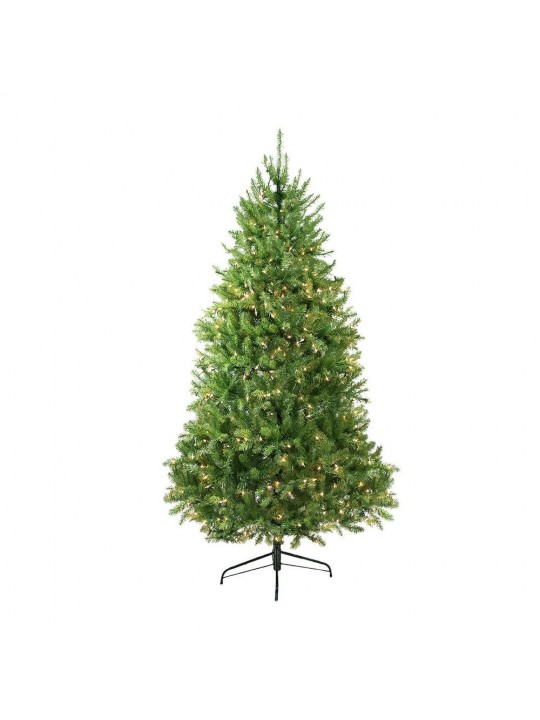 9 ft. Pre-Lit Northern Pine Full Artificial Christmas Tree with Clear Lights