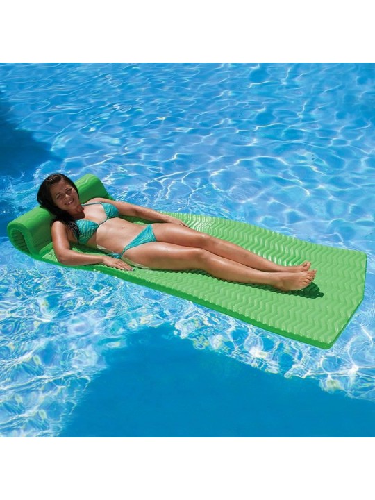 70758 Soft Tropic Comfort Pool Lounger Mattress Float, Lime Green