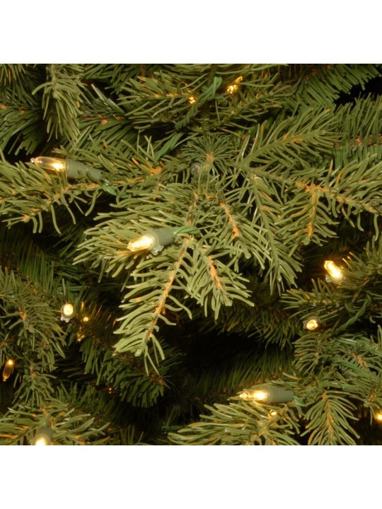 6-1/2 ft. Feel Real Nordic Spruce Slim Hinged Tree with 650 Clear Lights