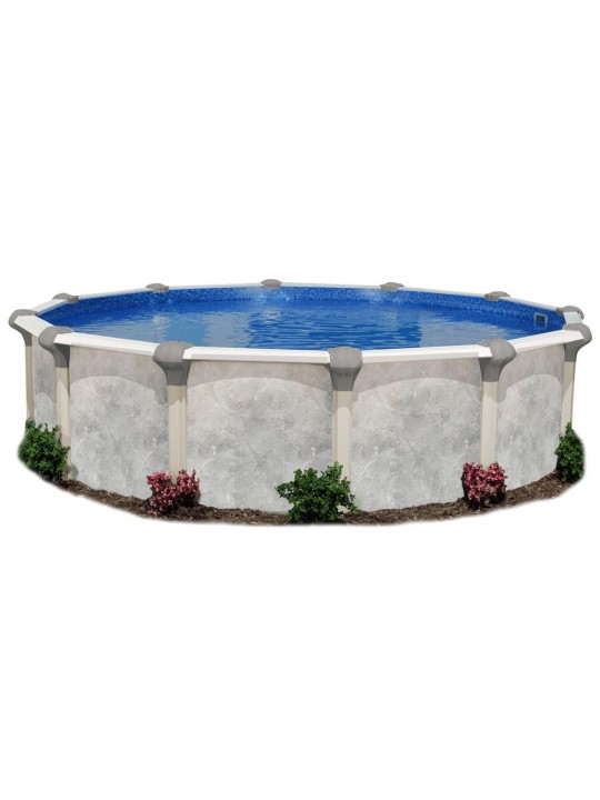 12ft x 52in Tahitian Resin Wall Steel Frame Above Ground Swimming Pool
