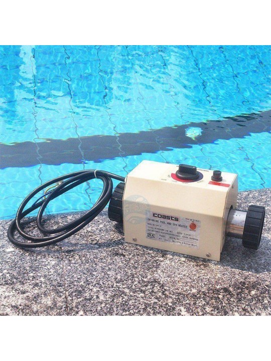 220-240 Volt Electric Swimming Pool Thermostat 3KW Water Heating Thermostat (Fits for SPA / Small Swimming Pool)