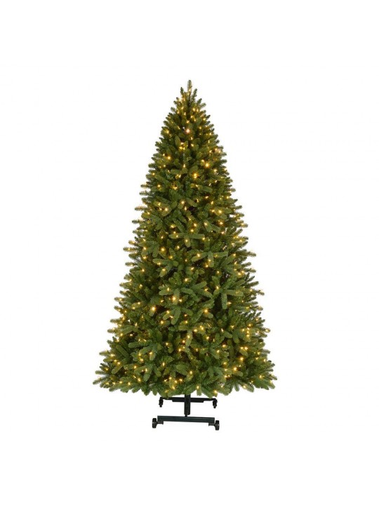 7 ft. to 9 ft. Virginia Pine Grow & Stow Pre-lit LED Artificial Christmas Tree with 600 Color-Changing Lights
