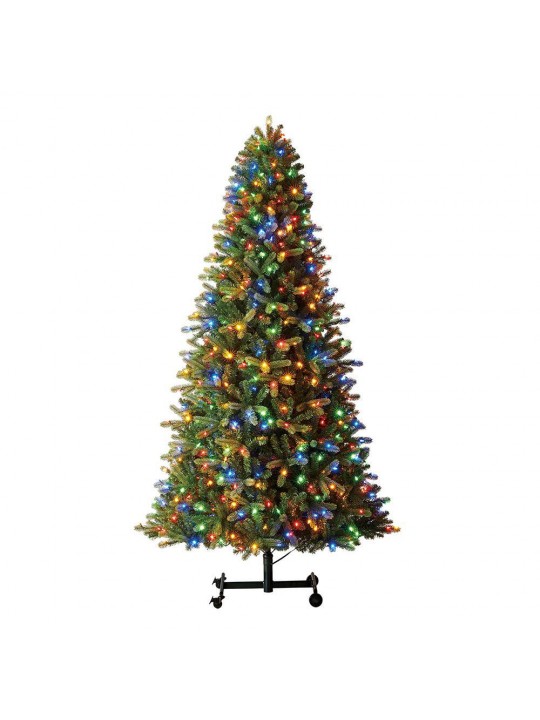 7 ft. to 9 ft. Virginia Pine Grow & Stow Pre-lit LED Artificial Christmas Tree with 600 Color-Changing Lights