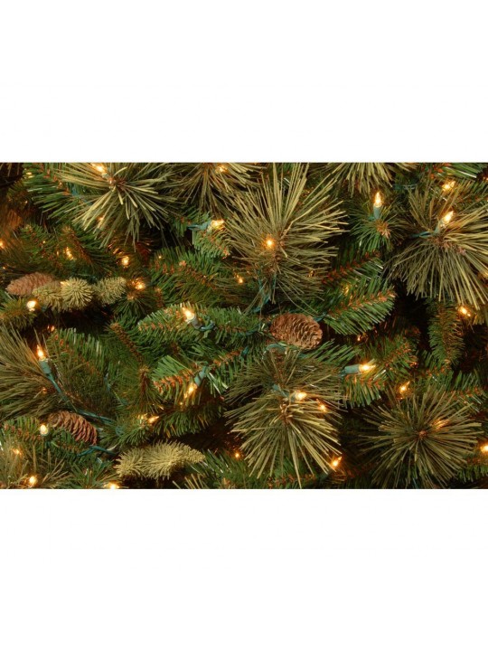 7 ft. Carolina Pine Artificial Christmas Tree with Clear Lights