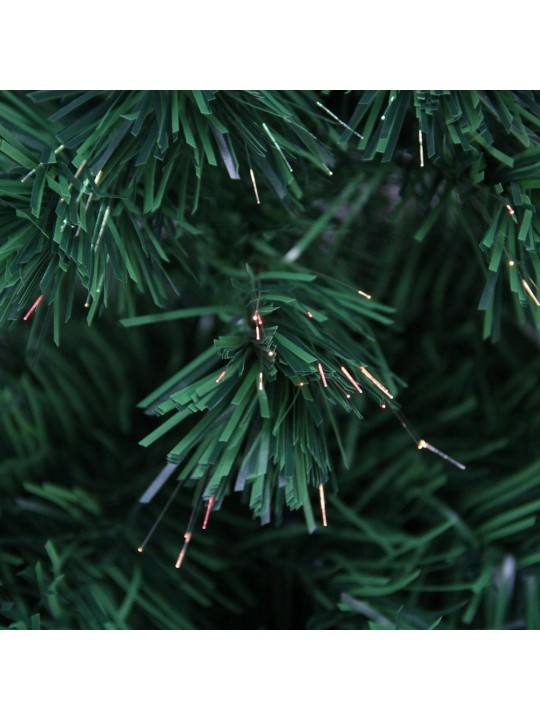 7 ft. Pre-Lit Color Changing Fiber Optic Artificial Christmas Tree