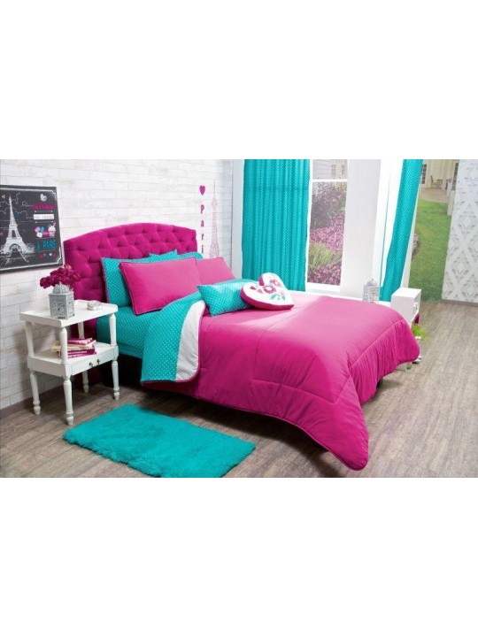 Paris pink bedspread set eiffel tower for girl, Guarantee*