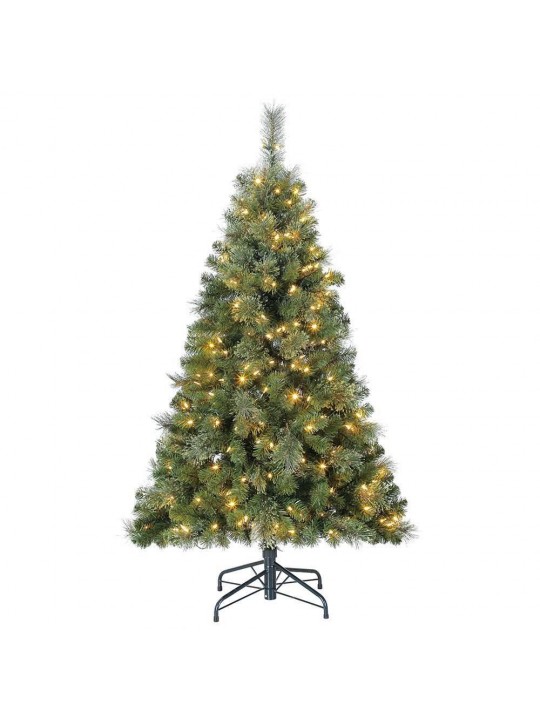 Cashmere 5 ft. Artificial Cascade Christmas Tree with Changing Lights