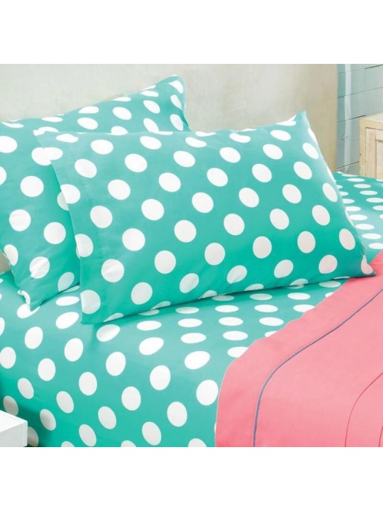 Mint and Dots Bed Sheets Set Clearance