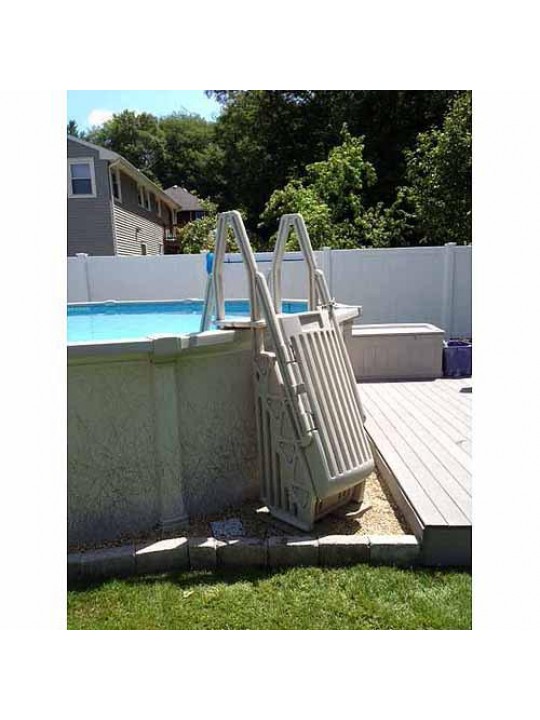 Neptune A-Frame Entry System for Above Ground Pools - Taupe