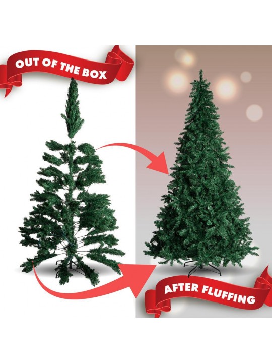 7.5 ft. Pre-Lit LED Spruce Artificial Christmas Tree with 1200 Warm White Starry Twinkling Lights
