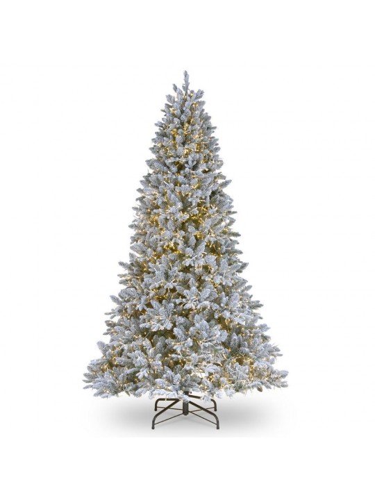7-1/2 ft. Feel Real Iceland Fir Hinged Tree with 4000 Dual Color Cosmic Lights LEDs and PowerConnect