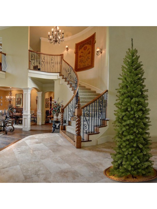 9 ft. North Valley Spruce Pencil Slim Artificial Christmas Tree