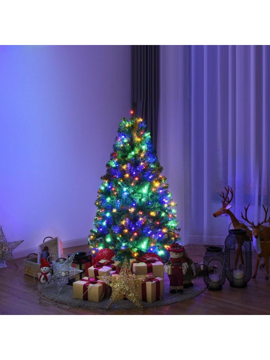 6 ft. Pre-lit Premium Hinged Artificial Christmas Tree