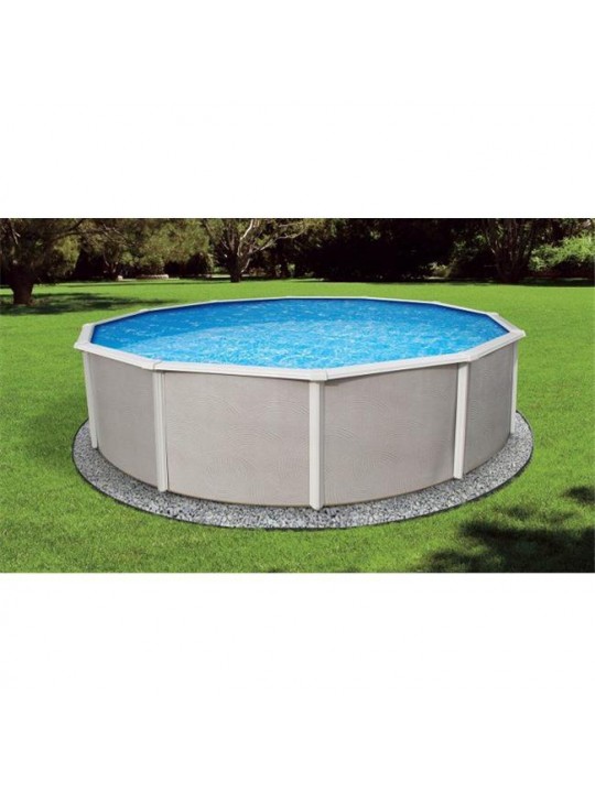15' Round 52'' Steel Pool with 6'' Top Rail