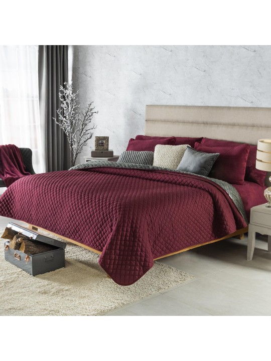 Bed Cover Austral Red Wine