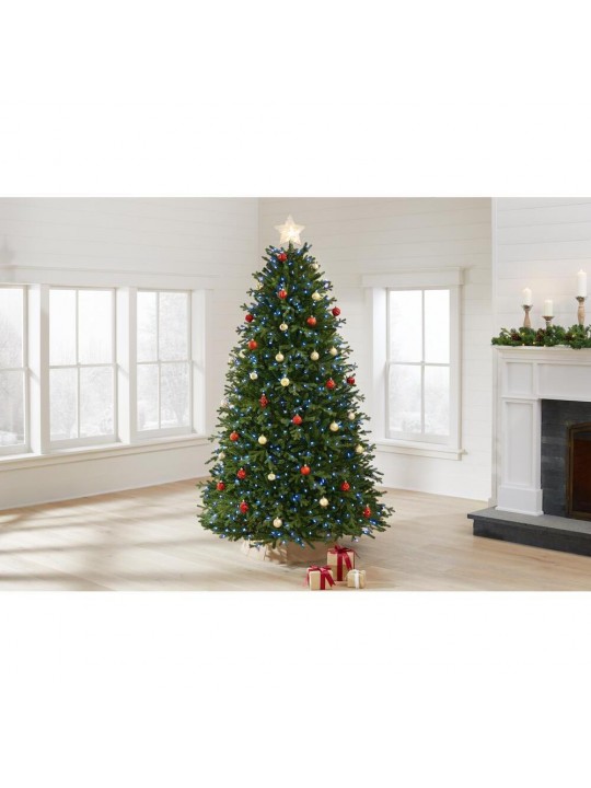 7.5 ft Miles Noble Fir LED Pre-Lit Artificial Christmas Tree with 660 Color Changing Lights and 116 Functions