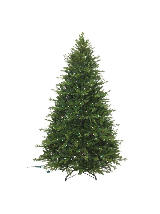 7.5 ft Miles Noble Fir LED Pre-Lit Artificial Christmas Tree with 660 Color Changing Lights and 116 Functions