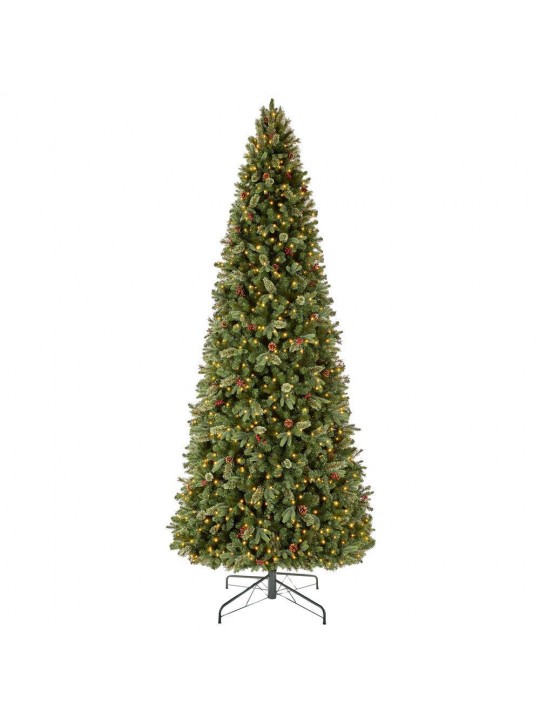 12 ft.  Pre-Lit Artificial Christmas Tree with 1200 Warm White Micro Dot Lights