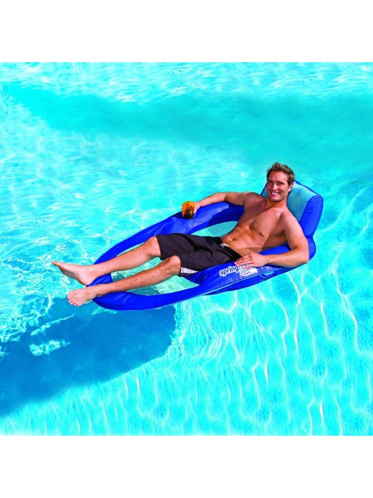 Spring Float Recliner XL Floating Swimming Pool Lounge Chair (4 Pack)