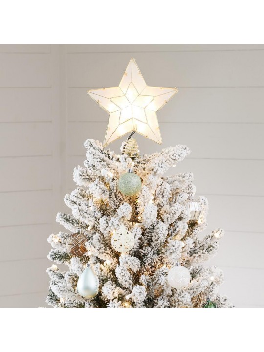 7.5 ft Starry Light Frasier Fir Flocked LED Pre-Lit Artificial Christmas Tree