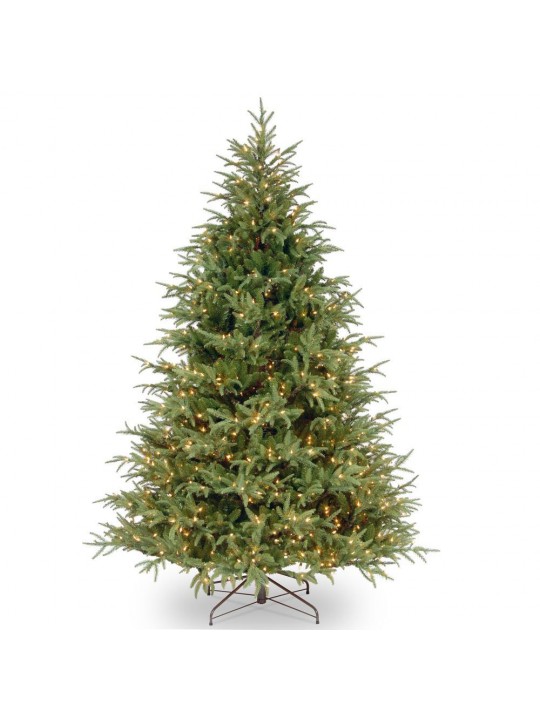7 ft. Feel Real Frasier Grande Hinged Tree with 800 Dual Color LED Lights