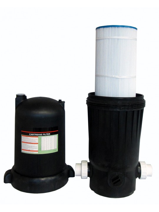 Deluxe In-Ground Swimming Pool 120SF Cartridge Filter System 2 Speed Pump 1HP
