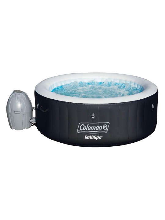 SaluSpa 4 Person Inflatable Outdoor Spa Hot Tub with Spa Chemical Kit