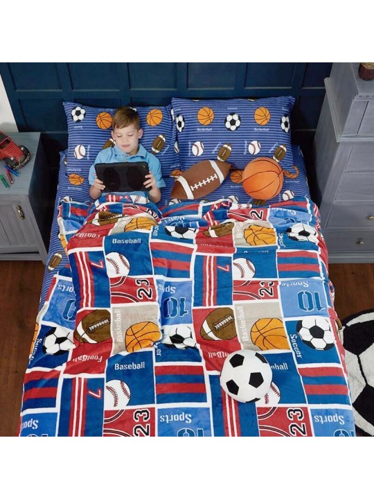 Sports blanket for boys. Ligth and soft!