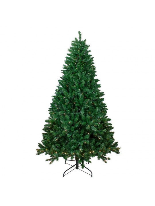6.5 ft. Pre-Lit Twin Lakes Fir Artificial Christmas Tree with Warm White LED Lights